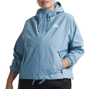 Women's The North Face Antora Plus Rain Hoodie 2024 in Blue size 2X-Large | Nylon/Polyester