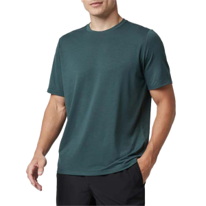 Vuori Current Tech T-Shirt Men's 2024 in Green size Small | Elastane/Polyester