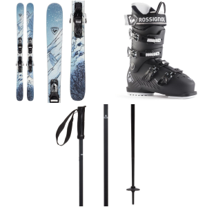Rossignol Ops 92 Skis + Xpress 11 GW Bindings 2024 - 146 Package (146 cm) + 26.5 M's Alpine Ski Boots in Black size 146/26.5 | Aluminum