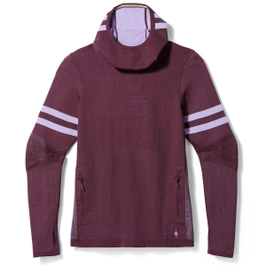 Women's Smartwool Intraknit Tech Pullover Hoodie 2024 in Purple size X-Small | Wool/Elastane/Polyester
