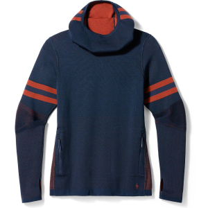 Women's Smartwool Intraknit Tech Pullover Hoodie 2024 in Blue size X-Small | Wool/Elastane/Polyester