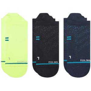 Stance Athletic Tab 3-Pack Socks 2025 in Blue size Medium | Nylon/Cotton/Elastane