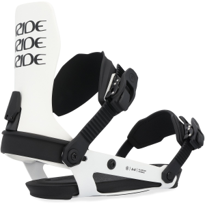 Ride A-6 Snowboard Bindings 2025 in White size Large | Aluminum