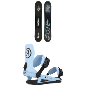 Ride Algorythm Snowboard 2025 - 147 Package (147 cm) + L Mens in Black size 147/L | Nylon/Aluminum/Bamboo