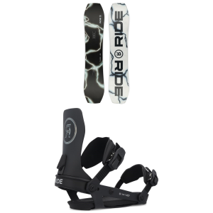 Ride Twinpig Snowboard 2025 - 154 Package (154 cm) + L Mens size 154/L | Aluminum/Bamboo