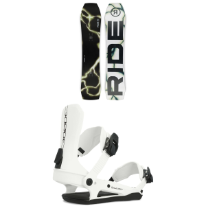 Ride Warpig Snowboard 2025 - 151 Package (151 cm) + S Womens in White size 151/S | Nylon/Aluminum/Bamboo