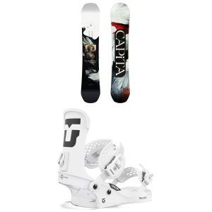 Women's CAPiTA Birds Of A Feather Snowboard 2025 - 152W Package (152W cm) + S Womens in White size 152W/S