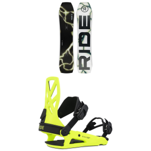Ride Warpig Snowboard 2025 - 151 Package (151 cm) + M Mens in Lime size 151/M | Nylon/Rubber/Bamboo