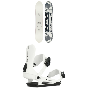 Women's Ride Compact Snowboard 2025 - 150 Package (150 cm) + M Womens in White size 150/M | Nylon/Aluminum