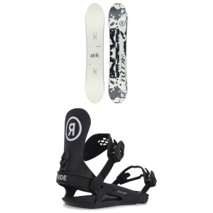 Women's Ride Compact Snowboard 2025 - 150 Package (150 cm) + M Womens in Black size 150/M | Nylon/Aluminum