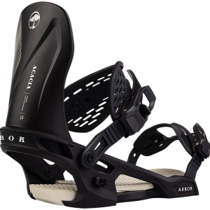 Women's Arbor Acacia Snowboard Bindings 2026 in Black size Small | Nylon