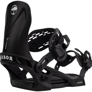 Kid's Arbor Sapling Snowboard Bindings 2026 in Black size Small/Medium | Nylon