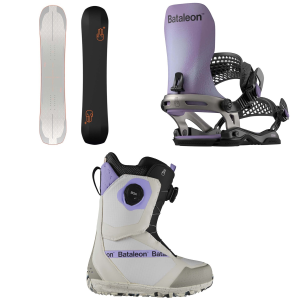Women's Bataleon Push Up+ Snowboard 2025 - 138 Package (138 cm) + M/L Womens size 138/M/L | Aluminum