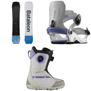 Bataleon Whatever Snowboard 2025 - 144 Package (144 cm) + M/L Womens in Coral size 144/M/L | Aluminum