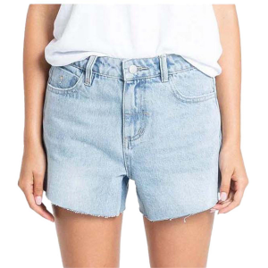 Women's Thrills Kelsey Shorts 2024 in Blue size 26" | Cotton/Denim