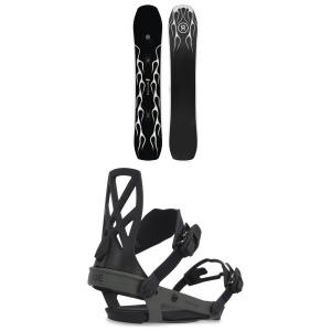 Ride Smokescreen Snowboard 2025 - 158 Package (158 cm) + L Mens in White size 158/L | Nylon/Aluminum