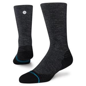 Stance Light Wool Crew Socks 2025 in Black size Large