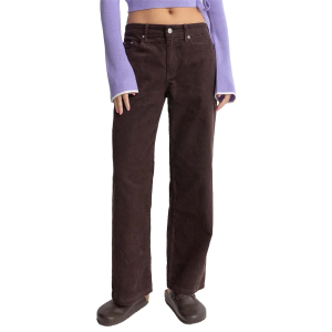Women's Rhythm Lula Low Rise Pants 2024 in Brown size 8 | Cotton