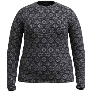 Women's Smartwool Classic Thermal Base Layer Plus Top 2025 - X2X-Large in Black size 3X-Large