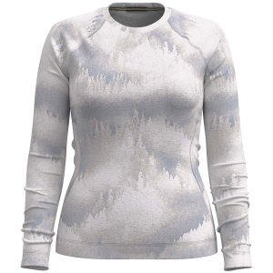 Women's Smartwool Classic Thermal Base Layer Crew Top 2025 in Gray size X-Large