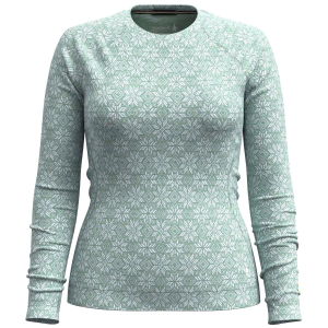 Women's Smartwool Classic Thermal Base Layer Crew Top 2025 in Green size X-Small