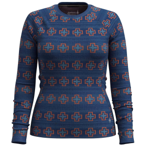 Women's Smartwool Classic Thermal Base Layer Crew Top 2025 in Blue size Medium