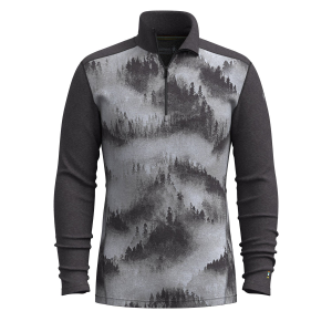 Smartwool Classic Thermal Base Layer 1/4 Zip Top Men's 2025 in Black size Medium