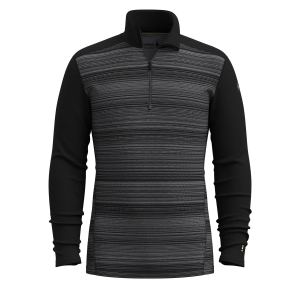 Smartwool Classic Thermal Base Layer 1/4 Zip Top Men's 2025 in Gray size 2X-Large