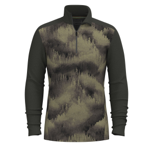 Smartwool Classic Thermal Base Layer 1/4 Zip Top Men's 2025 in Green size 2X-Large