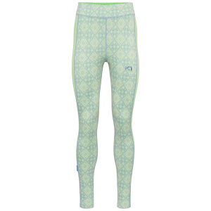 Women's Kari Traa Rose High Waisted Base Layer Pants 2025 in Green size X-Large | Wool/Micron
