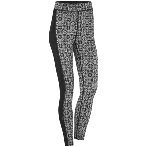 Women's Kari Traa Rose High Waisted Base Layer Pants 2026 in Black size 2X-Large | Wool/Micron