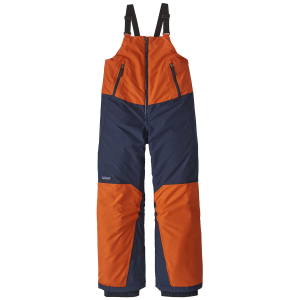 Kid's Patagonia Powder Town Bibs 2025 in Red size X-Large | Polyester
