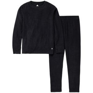 Kid's Burton Heavyweight Fleece Base Layer Set 2026 in Black size Large | Spandex/Polyester