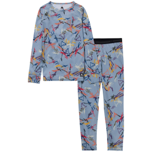 Kid's Burton Lightweight Base Layer Set 2026 in Blue size Large | Polyester