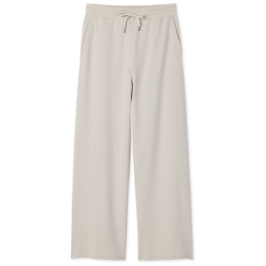 Women's Vuori Halo Essential Wideleg Pants 2025 in Gray size Large | Elastane/Polyester