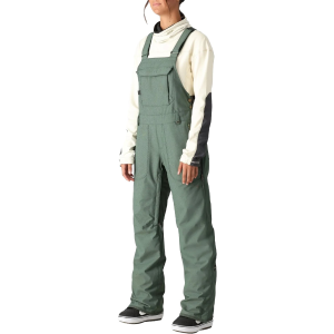 Women's 686 Black Magic Insulated Bibs 2025 in Green size X-Small