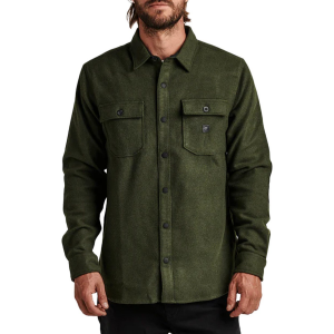 Roark Nordsman Shirt Men's 2024 in Green size Small | Wool/Polyester