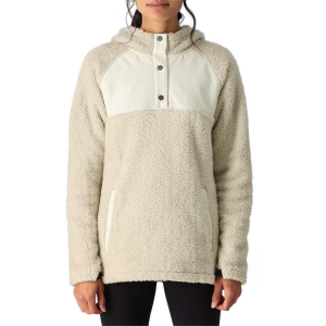 Women's 686 HeMedium/Largeock Sherpa Fleece Hoodie 2024 in White size X-Small | Polyester