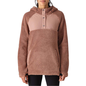 Women's 686 HeMedium/Largeock Sherpa Fleece Hoodie 2024 in Brown size Small | Polyester