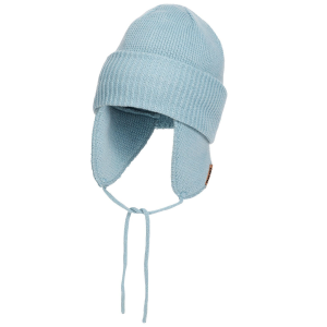 Oyuki Sapporo Beanie Hat 2025 in Blue | Acrylic/Wool/Suede