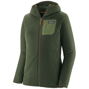 Women's Patagonia R1 Air Full Zip Hoodie 2025 in Green size X-Small | Polyester