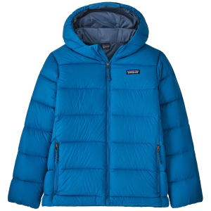 Kid's Patagonia Hi-Loft Down Sweater Hoodie 2025 in Blue size X-Large | Nylon/Plastic