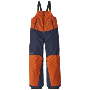 Kid's Patagonia Powder Town Bibs 2025 in Red size Medium | Polyester