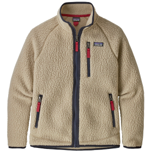 Kid's Patagonia Retro Pile Fleece Jacket 2024 in Khaki size Medium | Polyester