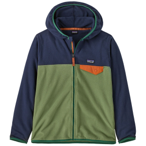 Kid's Patagonia Micro D Snap-T Jacket 2025 in Green size 2X-Large | Nylon/Spandex/Polyester