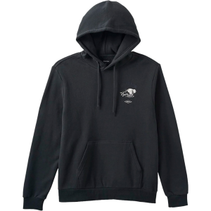 Brixton Charging Buffalo Hoodie Men's 2024 Washed in Black size Medium | Cotton/Polyester