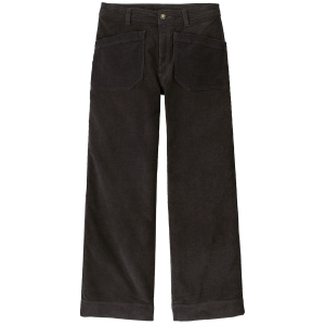 Women's Patagonia Wide Leg Cord Pants 2025 in Black size 8 | Spandex/Cotton