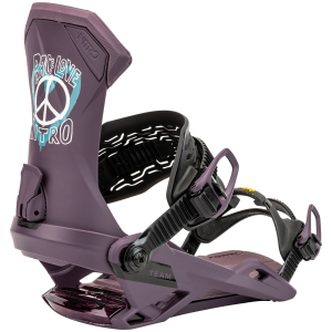 Nitro Team Snowboard Bindings 2025 in Purple size Medium | Rubber