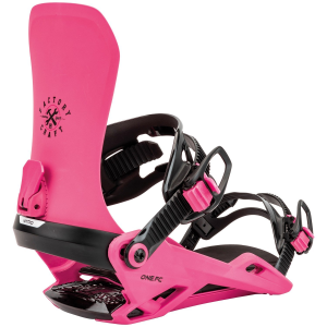 Nitro One Snowboard Bindings 2025 in Pink size Medium