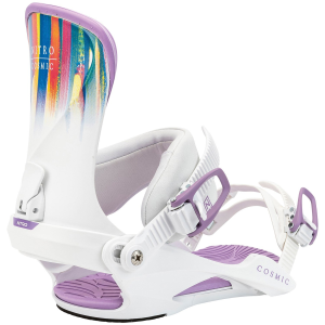 Women's Nitro Cosmic Snowboard Bindings 2025 in White size Small/Medium | Aluminum